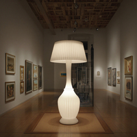 Lampe de sol LED RGB de style nordique pour intérieur et extérieur, étanche IP65, design scandinave moderne blanc, hôtel, écologique, télécommande