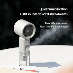 Travel & Office High Power Digital Display, Quiet Operation & Overcurrent Protection Handheld Cooling Fan with Water Tank - Product Image 5