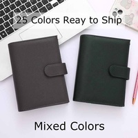 Yihe E-commerce Best Seller 30MM 6 Bague en or A6 Reliure en cuir de litchi souple Portefeuille Fly Leaf Sacs pour la gestion du budget de trésorerie