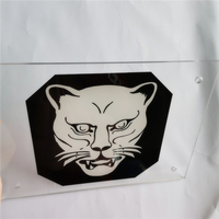 Plaque murale en acrylique transparente, découpe laser personnalisée, impression UV pour numéro de maison résidentiel, affichage du logo de l'entreprise