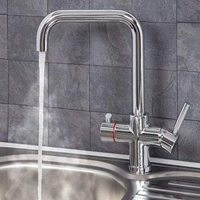 Robinet d'évier de cuisine multifonctionnel 3 en 1 avec chaudière à eau filtrée bouillante chaude et froide