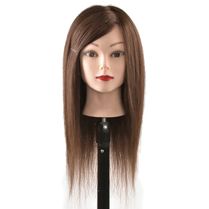 Làm Tóc Đào Tạo Trưởng 100% Tóc Con Người Barber Mannequin Trưởng Thợ Làm Tóc Con Người Đào Tạo Head - Product Image 1