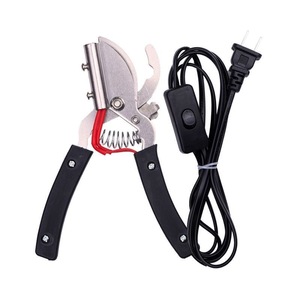Équipement d'élevage électrique : Pince coupante à queues de porcelets avec système de chauffage et interrupteur, en acier inoxydable 304, Yuyouyou Rouge/Noir - Product Image 3