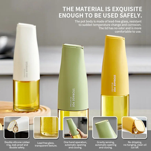 Pot à huile de <span class=keywords><strong>vinaigre</strong></span> de cuisine de 500 ml, récipient à huile d'olive, distributeur de sauce, verseur d'huile de 17 oz pour la cuisine - Product Image 4