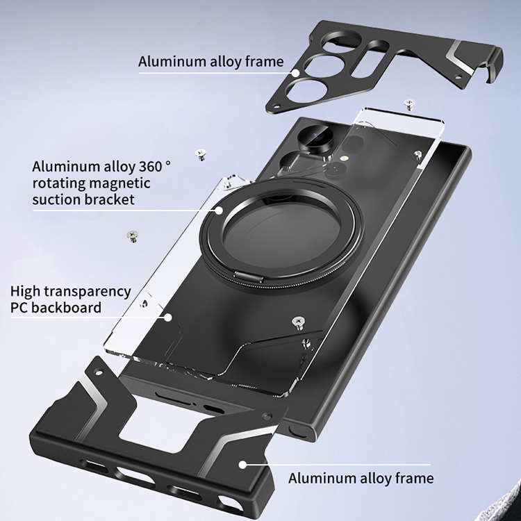 frameless metal case for s23 ultra