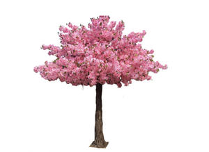 Faire de la fibre de verre 10 pieds 3m décor intérieur extérieur grande haute simulation rose blanc Sakura arbres artificiels fleur de <span class=keywords><strong>cerisier</strong></span> arbre - Product Image 4
