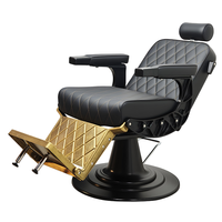 Chaise de coiffure moderne à rotation 360 degrés, inclinable, base stable