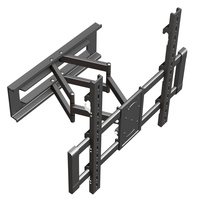 Support mural pour moniteur en acier laminé à froid, support fixe robuste pour téléviseur de 32 à 65 pouces, capacité de charge de 70 kg, VESA 400x400 mm pour