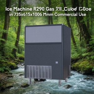 Máquina de Hielo R290 de Gas, Cubos de Hielo Completos, Enfriada por Aire, 735x615x1006 mm, Uso Comercial - Product Image 3