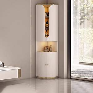 ארון יין יוקרתי לחדר אוכל במלון, ארון תצוגה גבוה עם דלת זכוכית, ריהוט לסלון, ארון בר יין - Product Image 1