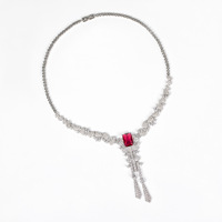 Ensemble de bijoux de mariage et de fête pour femmes, collier, boucles d'oreilles, bracelet, bague, design géométrique de haute qualité en laiton et zircon