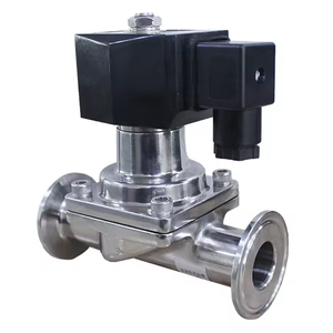 <span class=keywords><strong>COVNA</strong></span> Venda de Encomendas Urgentes Válvula Elétrica Ímã Tri Clamp Aço Inoxidável Food Grade Válvula Solenóide para Leite Laticínios Iogurte - Product Image 1