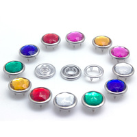 Accessoires de vêtement OEM couvercle en alliage de zinc personnalisé bébé bouton pression broche anneau métal bouton pression pince