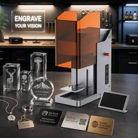 Grabador Láser UV de 355nm, Máquina de Marcado Láser de 5W para Vidrio, Plástico, Cristal, Acrílico y Regalos
