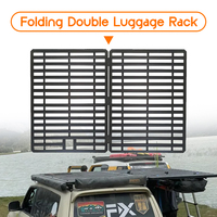 Nouvelle mode, accessoires de voiture 4x4, porte-bagages universel pliable double, porte-bagages de toit, plateforme de toit de voiture