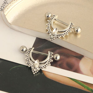 14G حلقات للحلمات من الفولاذ المقاوم للصدأ Nipplerings ثقب النساء تشيكوسلوفاكيا الحلمة خارقة اللسان خواتم ثقب المجوهرات للنساء - Product Image 6