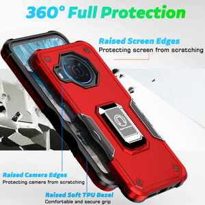 Armure multicolore Double couche de protection Étuis de téléphone <span class=keywords><strong>portable</strong></span> Béquille magnétique Couverture de téléphone <span class=keywords><strong>portable</strong></span> pour <span class=keywords><strong>Nokia</strong></span> X100 - Product Image 4