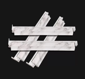 Soporte y Empujador Portátil de Lujo Moderno de Madera Ayous con Diseño de Concha de Tortuga y Mármol Blanco para Fichas de Mahjong Americano - Product Image 3