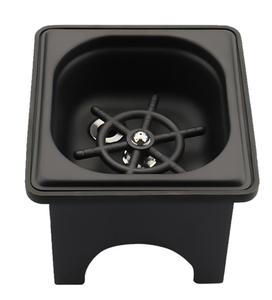 Rinse-gobelets commercial en acier inoxydable noir, lave-tasses intégré haute pression pour bar, café - Product Image 2
