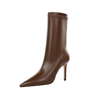315-12 BIGTREE New <strong>Boots</strong> for 2020 Sexy Nightclub <strong>Heels</strong> Pointed Female <strong>Boots</strong> Leather Ankle <strong>Boots</strong> Lady - Product Image 2
