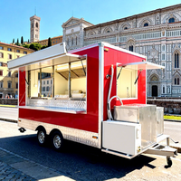 Remorque de cuisine entièrement équipée pour la vente de desserts, de glaces et de nourriture mobile, à vendre