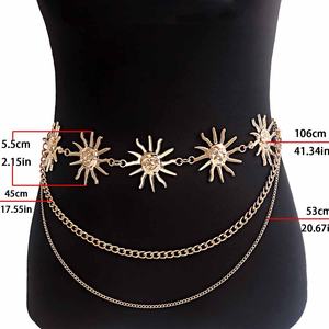 महिलाओं के लिए नई ट्रेंडी कमर श्रृंखला, विदेशी व्यापार के लिए नई ट्रेंडी कमर श्रृंखला हॉट गर्ल बॉडी चेन मिश्र धातु - Product Image 4