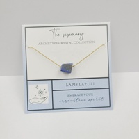 Collier tendance haut de gamme pour femme avec maillons en cristal, pendentif géométrique en pierre naturelle, bijoux en acier inoxydable plaqué or, cadeau