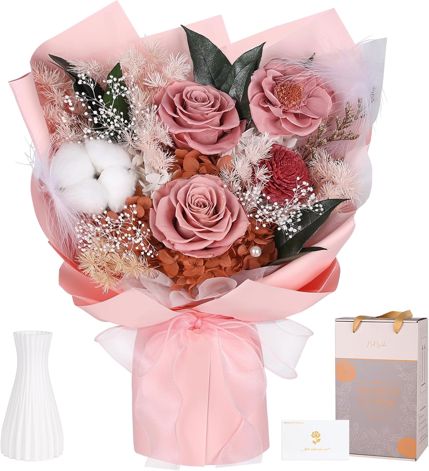 3 Rosas Clavel rosa