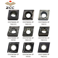 ZCC CT Carbide Inserts CCGT YNG151 CCGT060204-SF CNC Turning Tool Lathe Cutter Tools Internal Turning Inserts