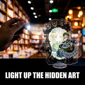 HanXin - Soporte de Acrílico con Lente Mágica Personalizada para Espejo, Iluminación Trasera, Imagen Oculta, Exhibición de Figuras de Anime, Venta al por Mayor Directa de Fábrica - Product Image 2