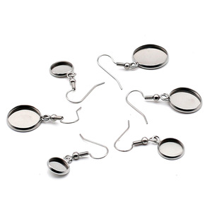 <span class=keywords><strong>KUMO</strong></span> Pendentifs et supports pour boucles d'oreilles en acier inoxydable plaqué or 18 carats, bases de boucles d'oreilles cabochon, crochets de boucles d'oreilles, apprêts de bijouterie - Product Image 4