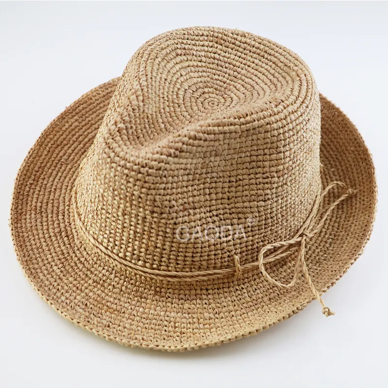 V Raffia Hoeden Madagascar Fedora Lowes Strohoeden Te Koop