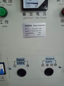 เครื่องแปลงไฟฟ้าคลื่นไซน์บริสุทธิ์ 11kw 15kw, ไฟเข้าแบบเฟสเดียว 220v, ไฟออกแบบสามเฟส 380v พร้อมสายกลาง - Product Image 4