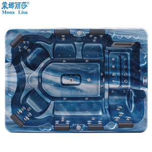 7 Personen Whirlpool im Freien Spa Whirlpool im Freien Spa Acryl-Massagegerät moderne freistehende Villa Schwimmbad Luftmassage 2 Tonnen - Product Image 2