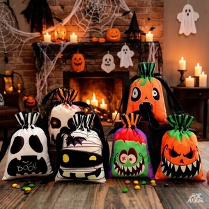 Bolsas de Halloween al por mayor para dulces o travestiduras, bolsas de calabaza y fantasma para recuerdos y regalos de fiesta - Product Image 5