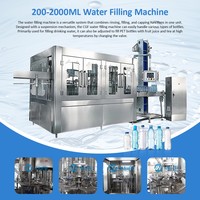 Ligne de production automatique de mise en bouteille d'eau gazeuse 3 en 1