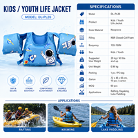 Gilet de sauvetage flottant pour bébé avec manches de dessin animé, brassard de natation EPE, gilet de flottabilité à séchage rapide pour nourrisson
