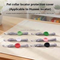 Colliers anti-perte pour animaux de compagnie avec étuis de protection en silicone pour traceurs - Collier de type choker à libération rapide en caoutchouc solide pour chats