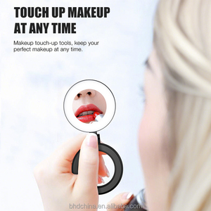 Espejo de maquillaje magnético 3 en 1, soporte para teléfono, luz de relleno para Selfie, luz nocturna, brillo ajustable para Selfies Live para <span class=keywords><strong>Iphone</strong></span> - Product Image 4