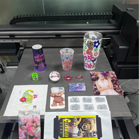 Impresora UV DTF de Formato Pequeño para Escritorio 6090 de Doble Uso: Impresión Directa y Transferencia de Película para Botellas Cilíndricas, Bolígrafos y Tazas