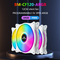 SNOWMAN 120mm ARGB PWM adressable RGB Clear Blade CPU ventilateur de refroidissement logiciel contrôlable pour la construction de PC de jeu personnalisé