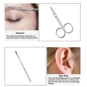 Hot người bán 7 trong 1 thép không gỉ cá nhân công cụ chăm sóc móng tay du lịch chải chuốt Bộ dụng cụ mini móng chân móng tay bộ - Product Image 6