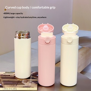 Nouvelle tasse isotherme minimaliste en acier inoxydable 2026, tasse isotherme portable avec couvercle élastique pour hommes et femmes - Product Image 2