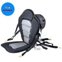 Siège de kayak de luxe Yak Outdoors, durable, avec coussin de dossier premium (mousse moulée/nylon), réglable et portable, pour le marché international