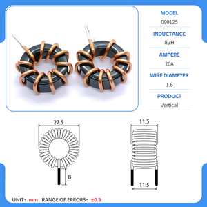 8uh 20A Điện PFC cộng hưởng 090125/229125 tần số cao cuộn dây sendust lõi PFC cuộn cảm Choke cuộn dây - Product Image 6