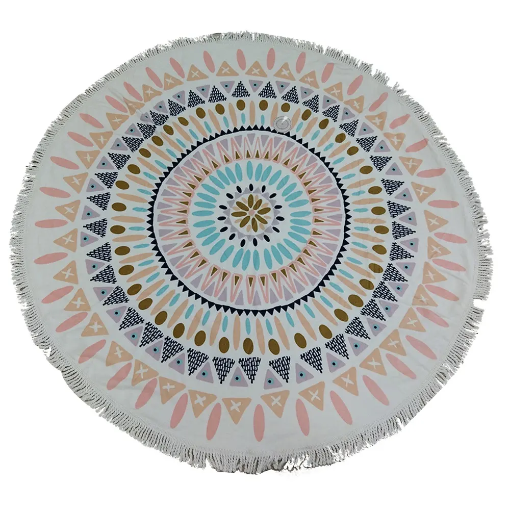Hot Selling Fashion Circle 200Gsm Round Beach Towels beach round towels
