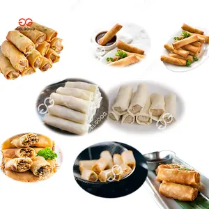 Mesin pembuat Pastry pegas gulung lengkap industri otomatis garis produksi Spring Roll