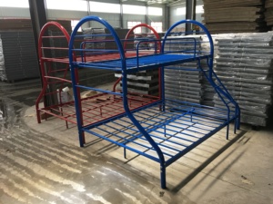 Прямая Продажа с фабрики стальные металлические трехъярусные кровати для детей двухъярусная кровать дизайн мебель для спальни дешевые двухъярусные кровати - Product Image 5