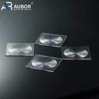 Lentilles LED en plastique personnalisables de haute précision réflecteurs lentille de ménisque convexe asphérique Rectangle formes carrées LED