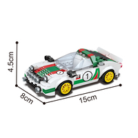 Kit de construction STEM Voiture de course pour enfants avec fonction roue libre, jouet éducatif d'ingénierie à assembler en briques pour les 6 ans et plus